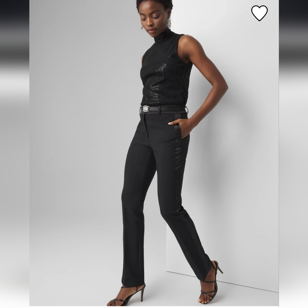 White House Black Market Black Flare Pants